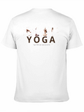 Yoga Pose Black Graphic Tee