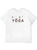 Yoga Pose Black Graphic Tee