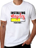 Installing Muscles Graphic T-Shirt