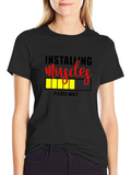 Installing Muscles Graphic T-Shirt