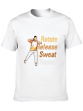 Rotate Release Sweat Repeat Mens Black T-Shirt