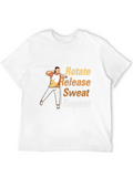 Rotate Release Sweat Repeat Mens Black T-Shirt