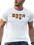 Brown Paper Bag Faces Graphic Tee