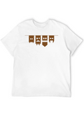 Brown Paper Bag Faces Graphic Tee