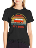 Best Camping With My Dog T-Shirt