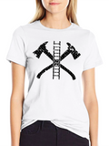 Firefighter Axe Ladder T-Shirt
