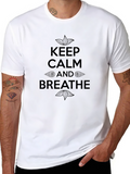 Keep Calm and Breathe Graphic Tee