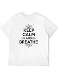 Keep Calm and Breathe Graphic Tee