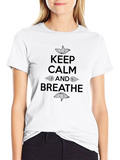 Keep Calm and Breathe Graphic Tee