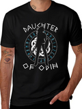 Daughter of Odin Viking Warrior T-Shirt - Black