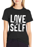 Love Yourself Graphic Tee - Black