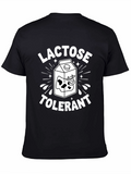 Lactose Tolerant Milk Carton Graphic T-Shirt