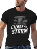 Chase the Storm Graphic Black T-Shirt