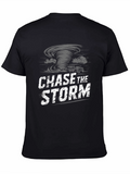Chase the Storm Graphic Black T-Shirt