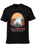 Yellowstone Gray Wolf Retro T-Shirt