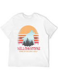 Yellowstone Gray Wolf Retro T-Shirt