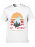 Yellowstone Gray Wolf Retro T-Shirt