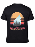 Yellowstone Gray Wolf Retro T-Shirt