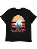 Yellowstone Gray Wolf Retro T-Shirt