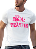 Hoodie Weather Black Graphic T-Shirt