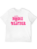 Hoodie Weather Black Graphic T-Shirt