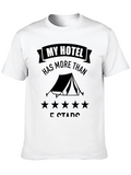 Five Star Hotel Camping T-Shirt - Black