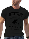 Five Star Hotel Camping T-Shirt - Black