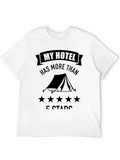 Five Star Hotel Camping T-Shirt - Black