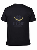 Bitcoin Accepted Here Black Graphic Tee