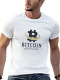 Bitcoin Accepted Here Black Graphic Tee