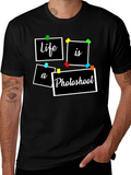 Life is a Photoshoot Black Graphic Tee