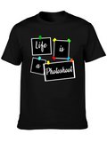 Life is a Photoshoot Black Graphic Tee