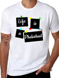Life is a Photoshoot Black Graphic Tee