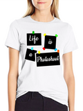 Life is a Photoshoot Black Graphic Tee