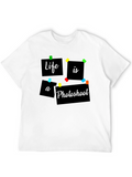 Life is a Photoshoot Black Graphic Tee