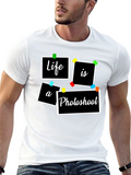 Life is a Photoshoot Black Graphic Tee