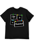 Life is a Photoshoot Black Graphic Tee
