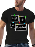 Life is a Photoshoot Black Graphic Tee