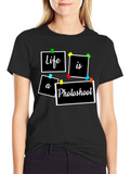 Life is a Photoshoot Black Graphic Tee