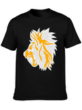 Lion Graphic Black Tee