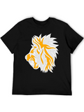 Lion Graphic Black Tee