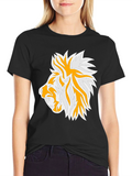 Lion Graphic Black Tee