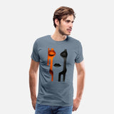 White face with orange and black.