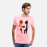 White face with orange and black.