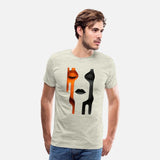 White face with orange and black.