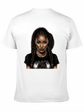 Stylish Black T-Shirt with Woman Graphic