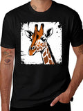 Giraffe Graphic T-Shirt - Stylish Animal Design