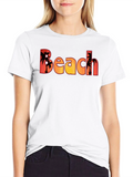 Beach Sunset Palm Tree T-Shirt