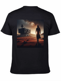 Futuristic Desert Traveler Graphic Tee