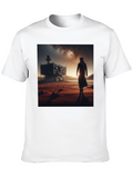 Futuristic Desert Traveler Graphic Tee